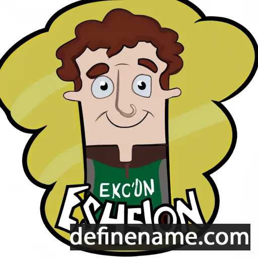 cartoon of the name Eshton