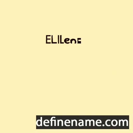 cartoon of the name Esilena