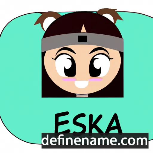 cartoon of the name Eska