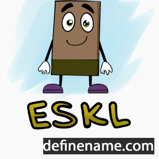 cartoon of the name Eskel