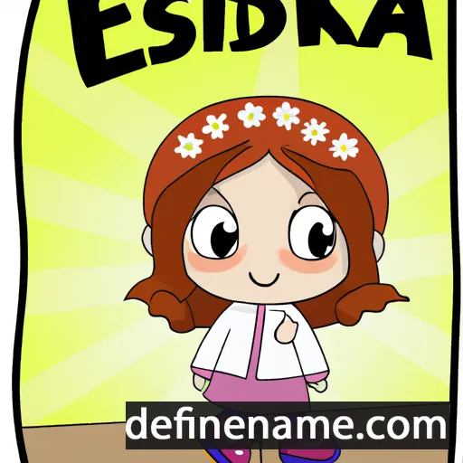 cartoon of the name Eskilda