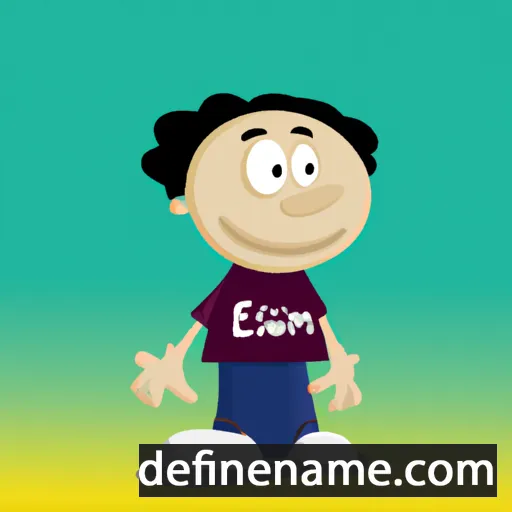 cartoon of the name Eslam