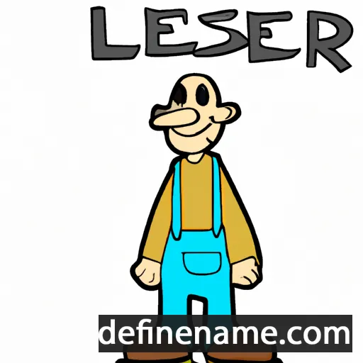 cartoon of the name Esler