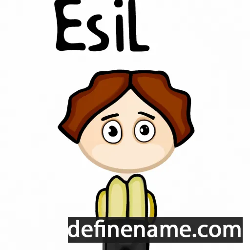 cartoon of the name Esli