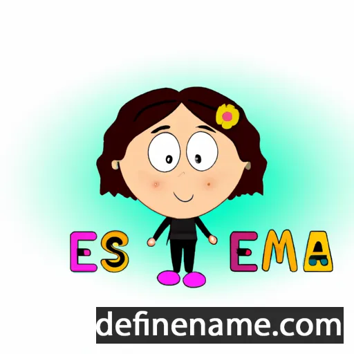 cartoon of the name Esma