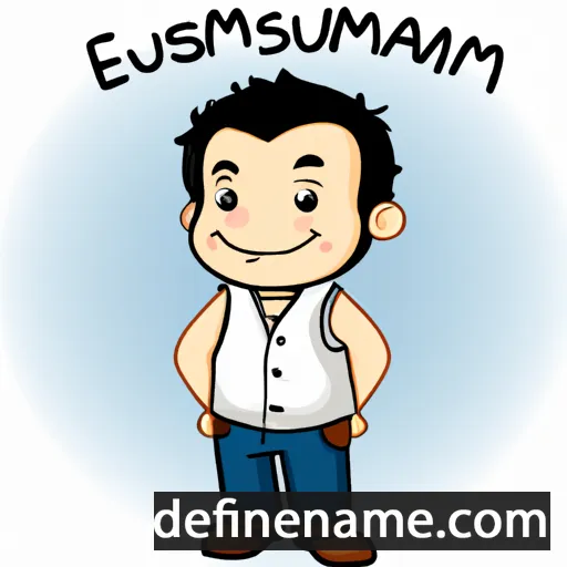 cartoon of the name Esmanur