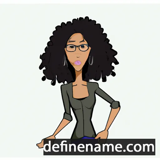 cartoon of the name Esmênia