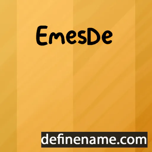 cartoon of the name Esmelda