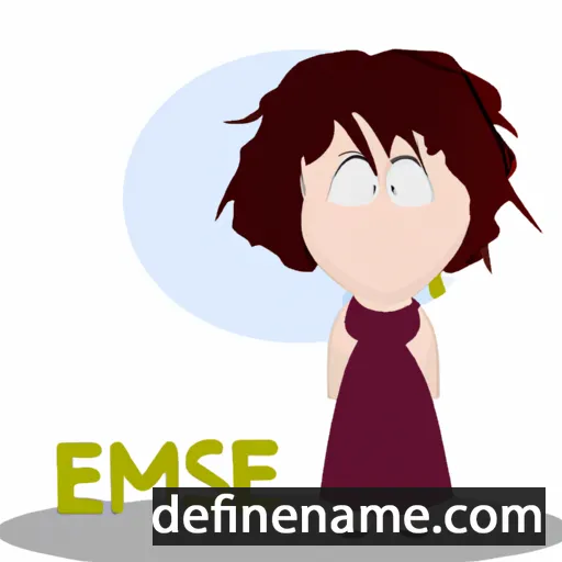 cartoon of the name Esmene