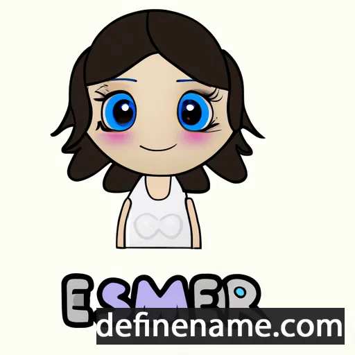 cartoon of the name Esmer