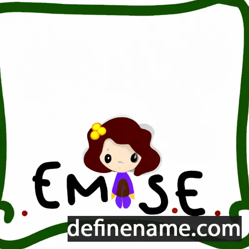 cartoon of the name Esmeree