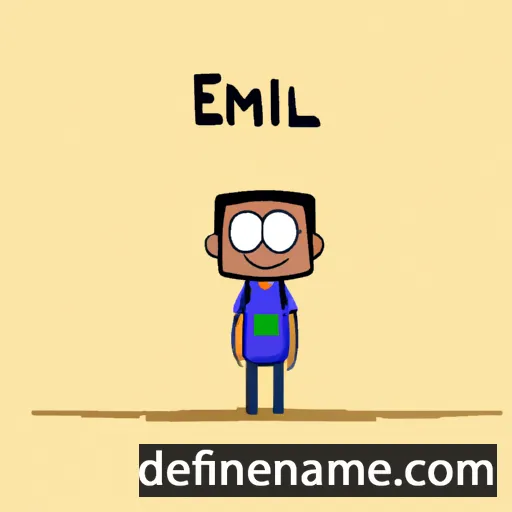 cartoon of the name Esmil