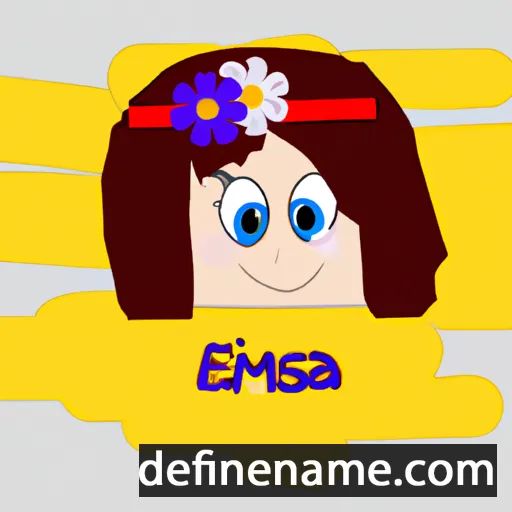 cartoon of the name Esmira