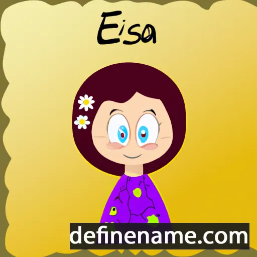 cartoon of the name Esmira