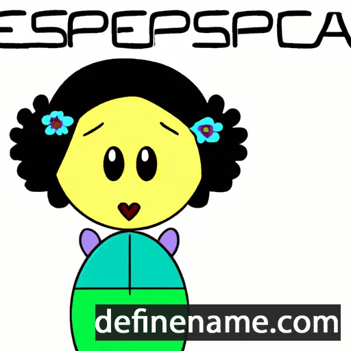 cartoon of the name Esperança