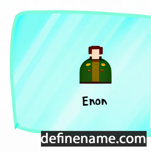 cartoon of the name Esron