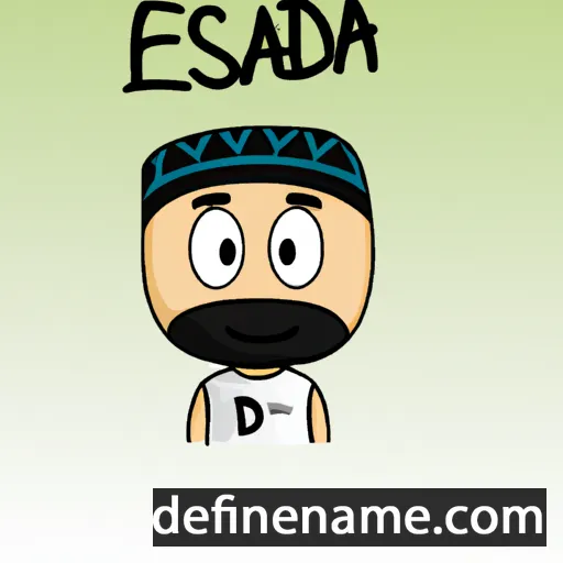 cartoon of the name Essaïd