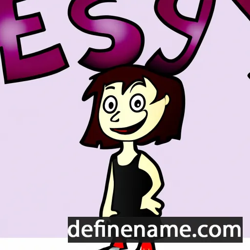 cartoon of the name Essy