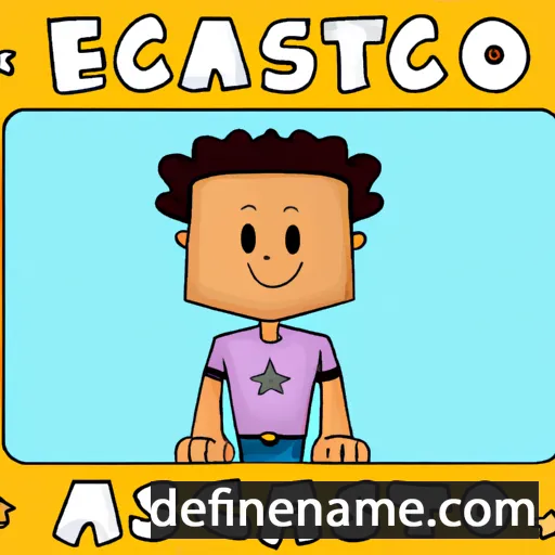 cartoon of the name Estácio