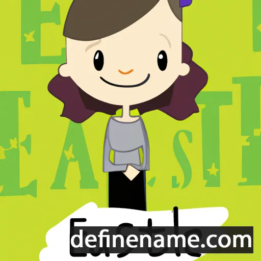 cartoon of the name Estale