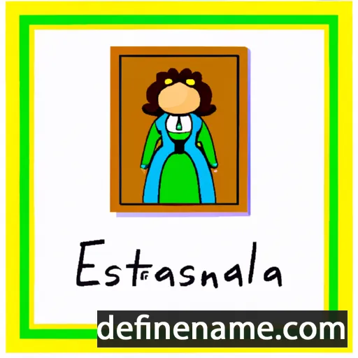 cartoon of the name Estanislada