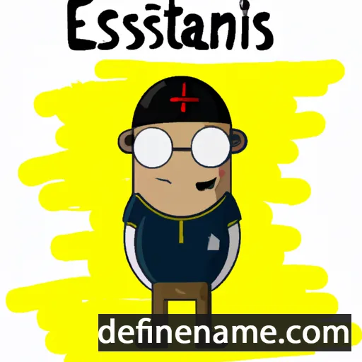 cartoon of the name Estanislas