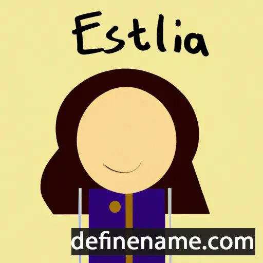 cartoon of the name Estatília