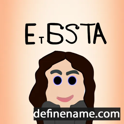 Estéfana cartoon