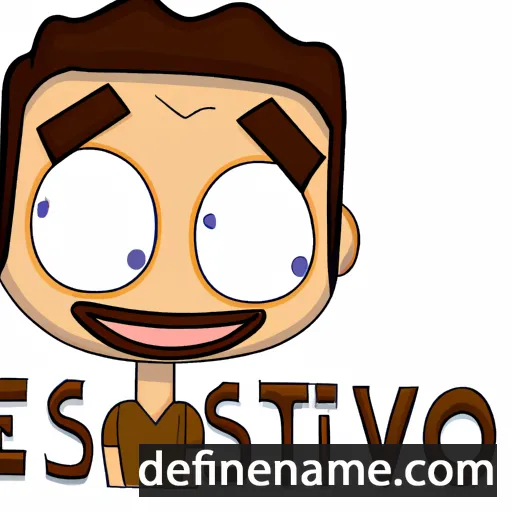 cartoon of the name Estêvão