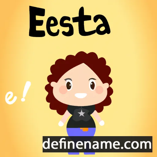 cartoon of the name Estefa