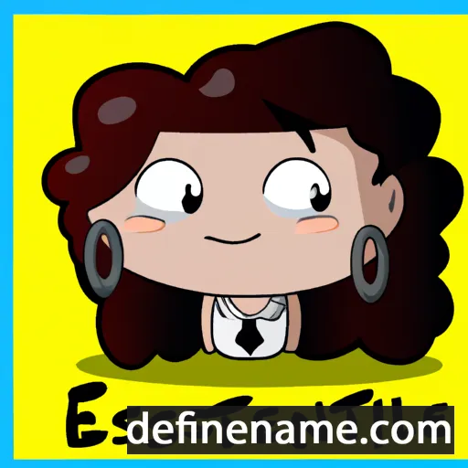 cartoon of the name Estefane