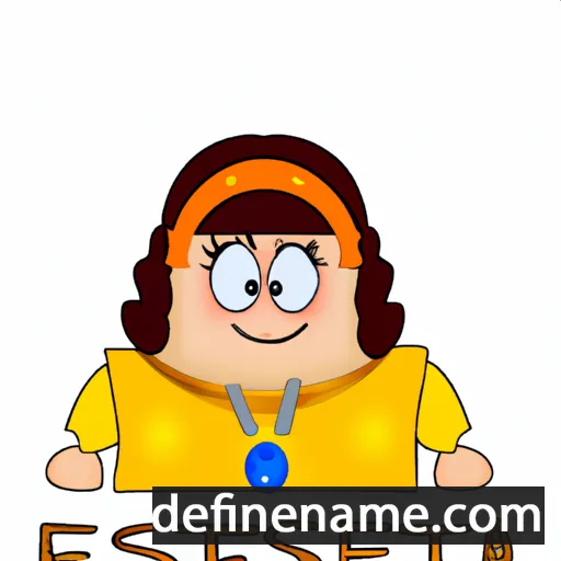 cartoon of the name Estefaneta