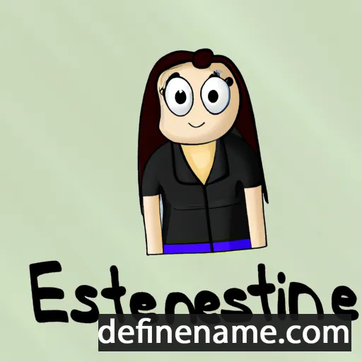 cartoon of the name Estefannie