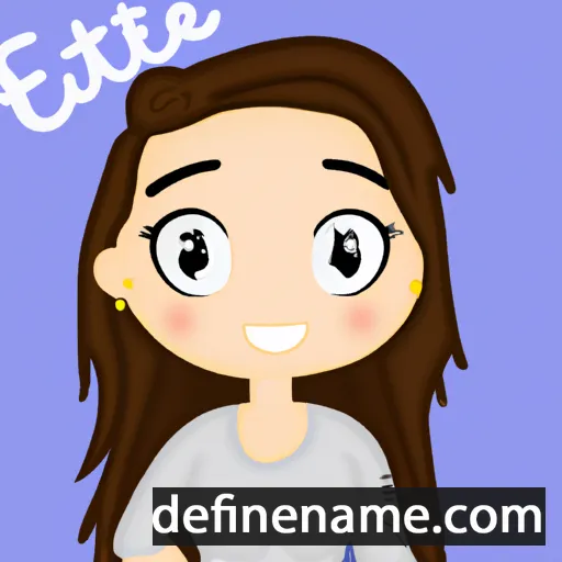 cartoon of the name Estefi