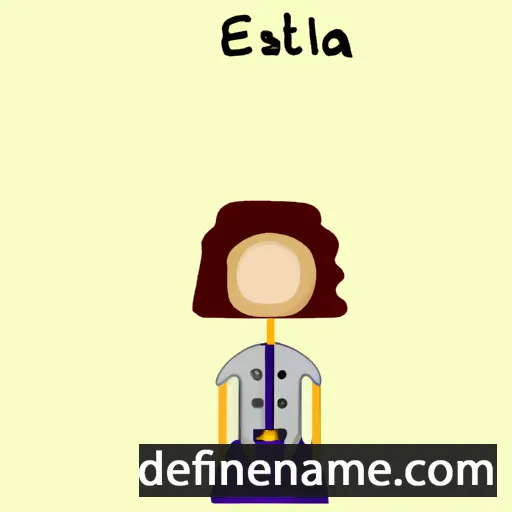 cartoon of the name Estelita