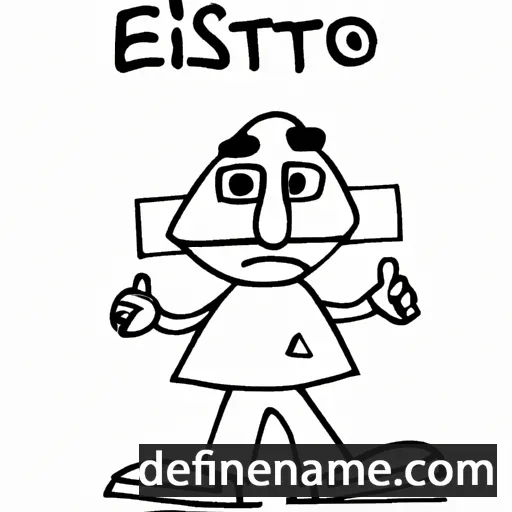 cartoon of the name Estelito