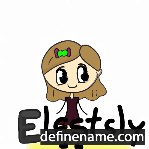 cartoon of the name Estelly