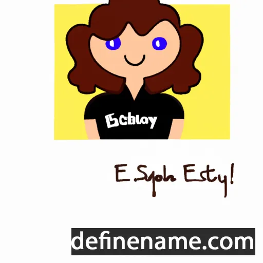 Esthefany cartoon