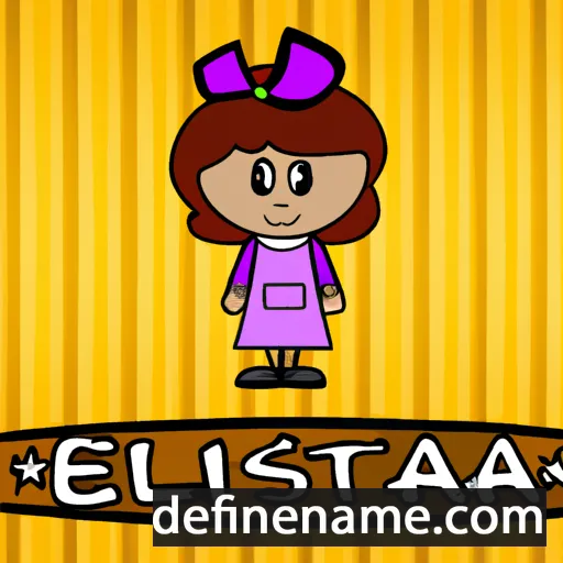 cartoon of the name Estilla