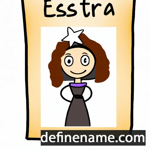 cartoon of the name Estra