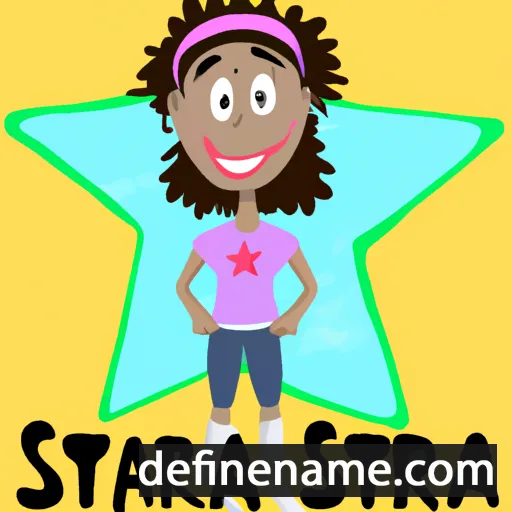 cartoon of the name Estrela