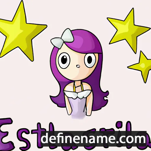 cartoon of the name Estrellia