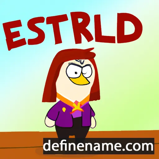 cartoon of the name Estrild