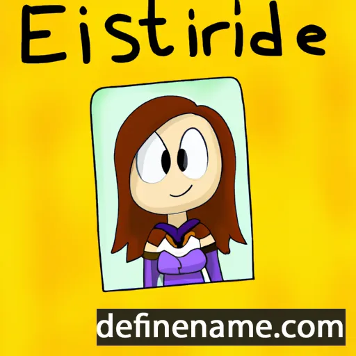 cartoon of the name Estrilde