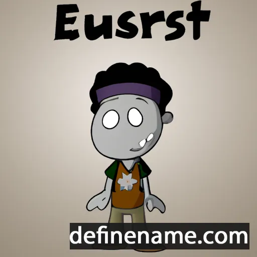 cartoon of the name Estur