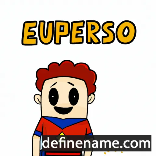 cartoon of the name Esuperio