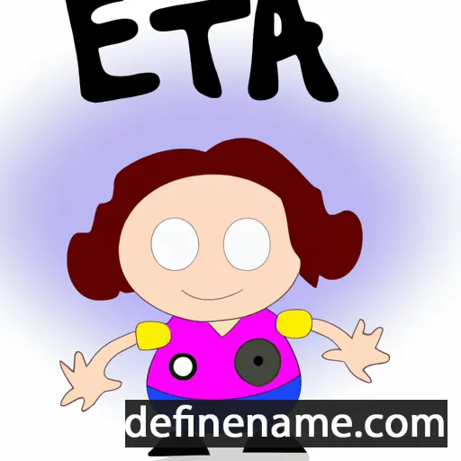 cartoon of the name Eta