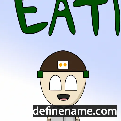 cartoon of the name Etai