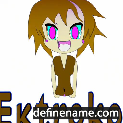 cartoon of the name Eteriko