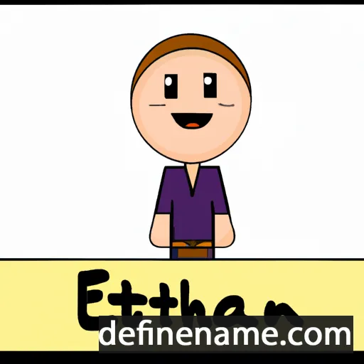 cartoon of the name Ethann